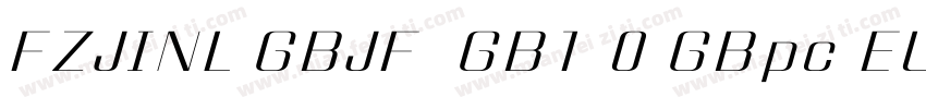 FZJINL GBJF  GB1 0 GBpc EUC H字体转换